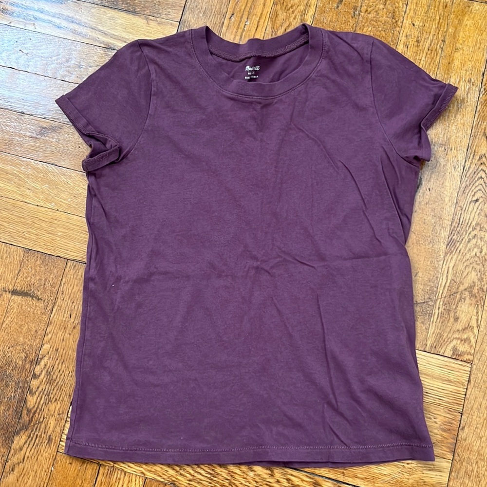 Madewell Northside Vintage Short-Sleeve Tee Extra Small Purple